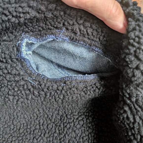 Boy + Girl Made in USA Boy Size 2 (fits larger) Sherpa lined Camo Denim Jacket - Picture 8 of 8